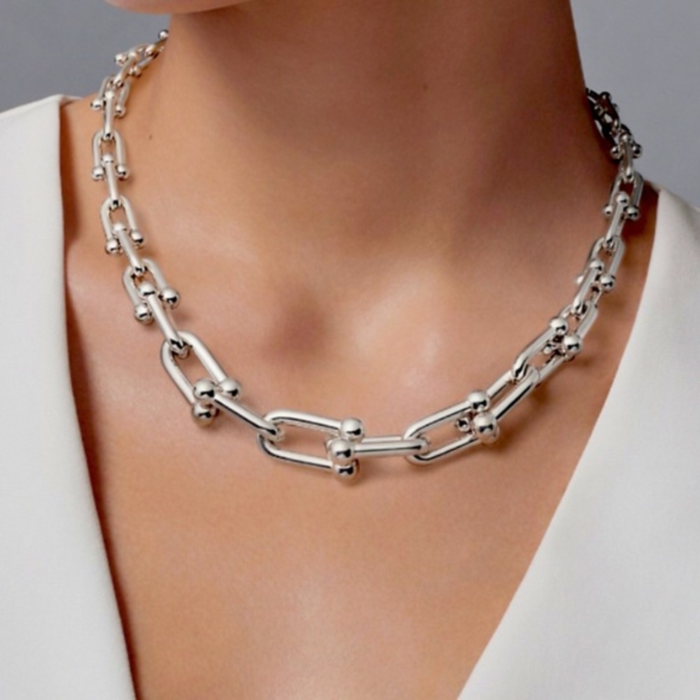 Hardware Graduated Link Necklace